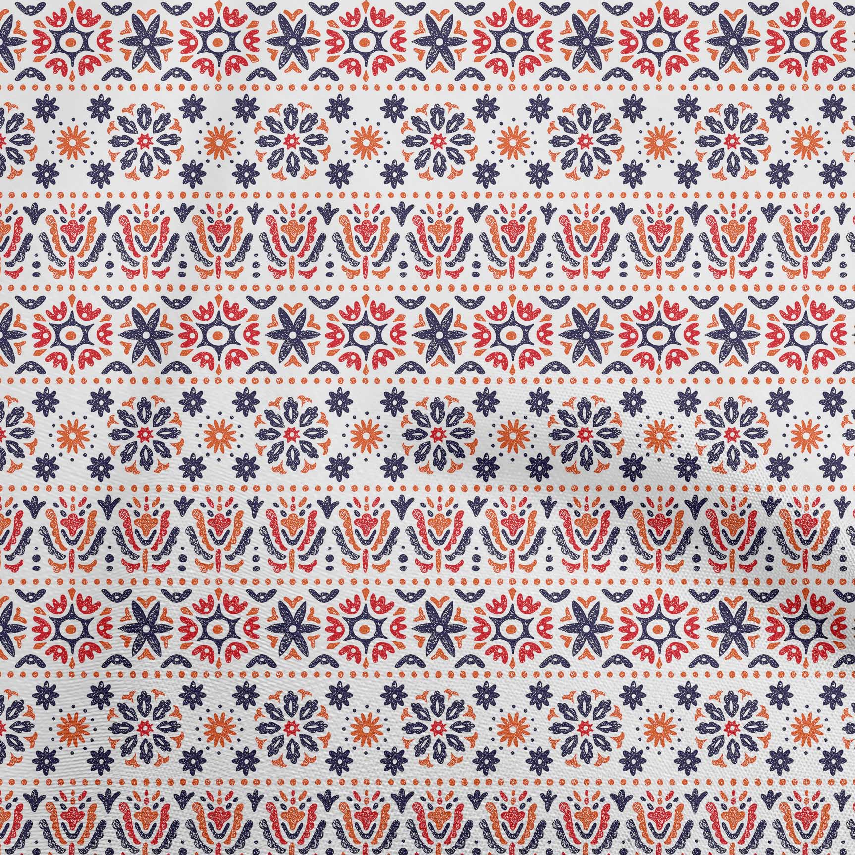 

OneOone Cotton Flex Blue Fabric Asian Block Одяг своїми руками Тканина для стьобання Тканина з принтом 40 дюймів 42InchWide-ViscoseChiffon помаранчевий