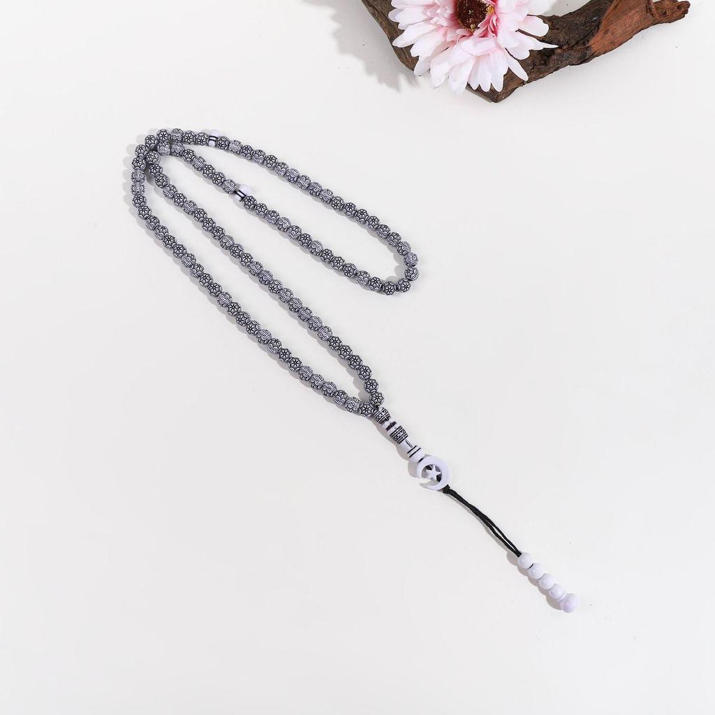 Handmade 99-Bead Handheld Muslim Prayer Rosary from the Middle East