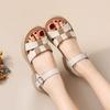Student Fairy Wind Beach Sandals Female 2025 Summer New Color Matching Middle-aged and Elderly Mother Sandals Soft-soled Female Sandals