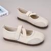 Women Ballet Style Mary Jane Shoes Hollow Mesh Breathable Thin Sole Versatile Mom Casual Flats