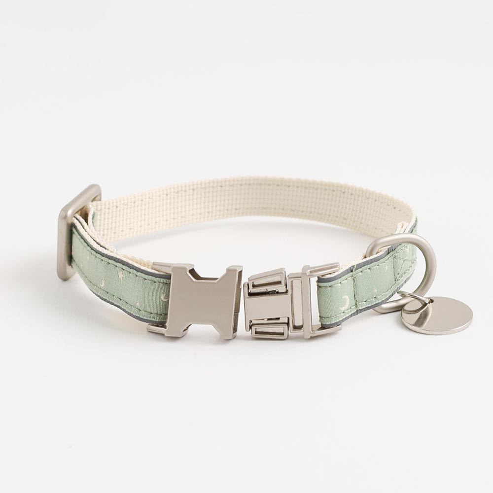 Reflective Star Buckle Collar for Small Dogs Adjustable Perfect for Walks and Outings monchéri (FREE/Green) Size, Lightweight, Reflective,