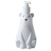 Plastic Cute Bear Shape Soap Dispenser White Kitchen Press Pumps