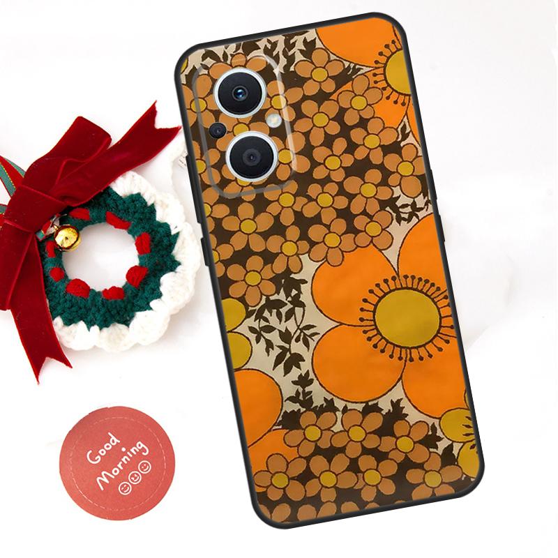 70s Hippie  Psychedelic Flowers Funda For OPPO Reno 14F 14 13 12 11 10 Pro 11F 12F 13F 7 8 Lite OPPO Find X8 X5 X9 Pro Case