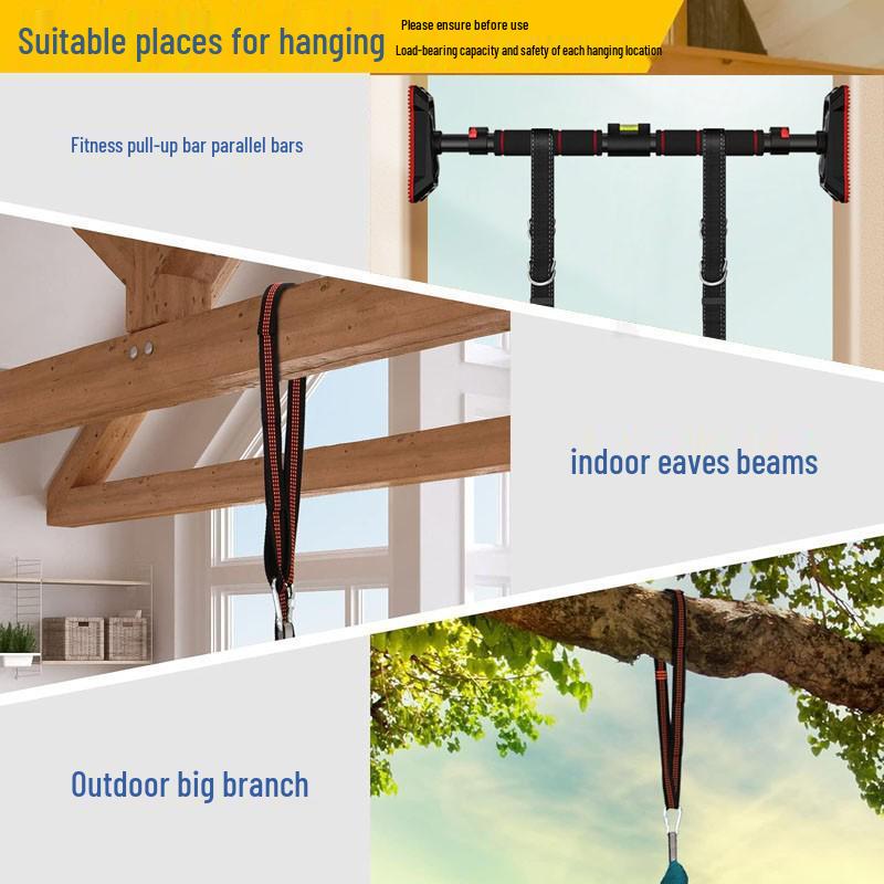 Elastic Sensory Swing: Indoor Hammock for Kids & Adults with Fixed Link Ring, Double Layer.