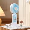 Cartoon Mini Handheld Fan Cute Hanging String Portable Fan Three-speed Adjustable Portable Phone Stand Small Fan