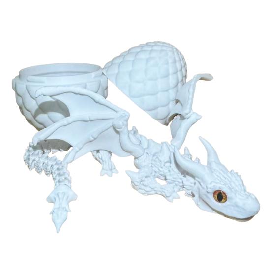 

Напечатанный на 3D-принтере крылатый дракон, артикулированная игрушка-непоседа-дракон с рогами, модель дракона с гибкими суставами для украшения рабочего стола, снятия стресса