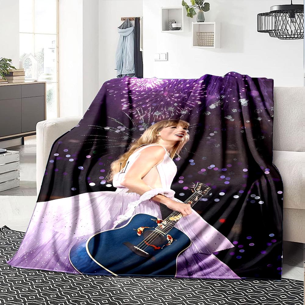 1pc Taylor Swift2 Blanket, Gift, for Men and Women, Soft Blanket, Good for Sofa Bed Couch Travel, Lightweight Flannel Blanket