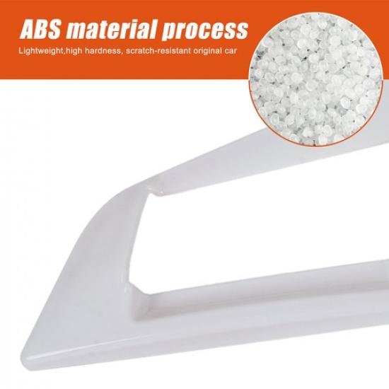White ABS Exterior Door Handle Frame Trim For Nissan 370Z Z34 2009-