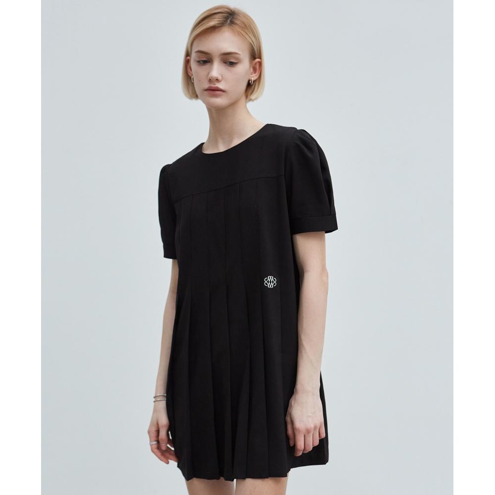 

NICKNICOLE NICOLE PINTUCK PLEATS DRESSBLACK