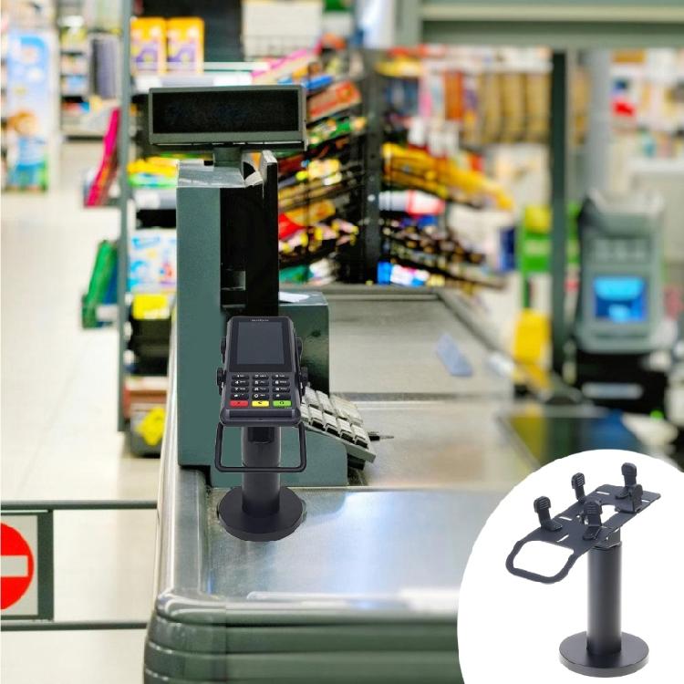 POS Machine Display Bracket Stand Retail Shop Adjustable Card Terminal Stand With Concealed Cable Channel