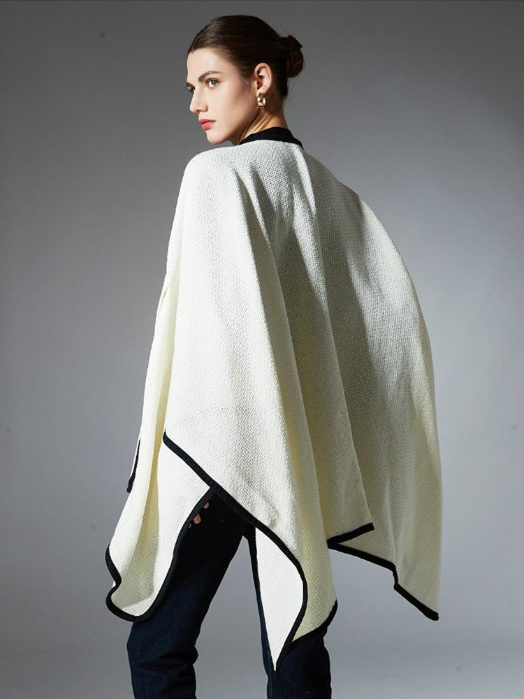 Winter Scarf Women Ladies Layers Poncho Elegant Luxury Solid Wrap Shawl Casual Warm Scarve Capa Para Mujer Cloak Formal Occasion