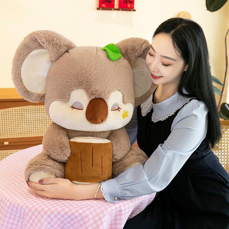 Hold Cake Cherry Koala Plush Toys Children's Birthday Gifts Baking Shop Ornaments Girls Office Dolls