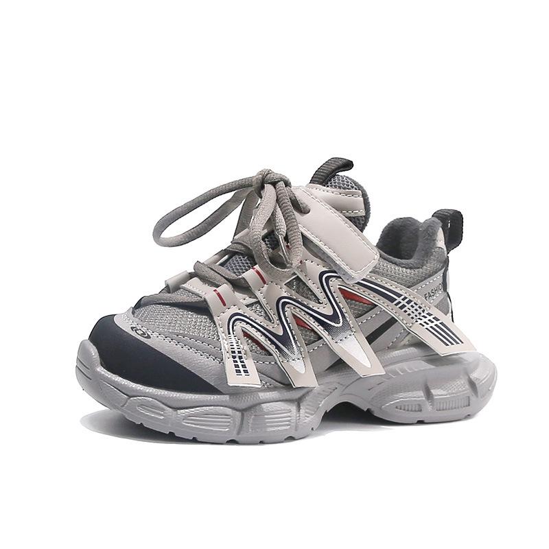 Kids' Fleece-Lined Sports Shoes 2025: New Autumn/Winter Soft-Soled Running Shoes for Boys & Versatile Casual Dad Shoes for Girls