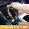 ABS Carbon Car Gear Head Shift Knob Handle Cover Trim Case Sticker For Honda Accord X 10th 2018     Accessories