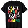 American Retro High Street Fun Esports Headphones Printed Tshirt Im Playing Games Dont Make Noise My Unisexs Tshirt