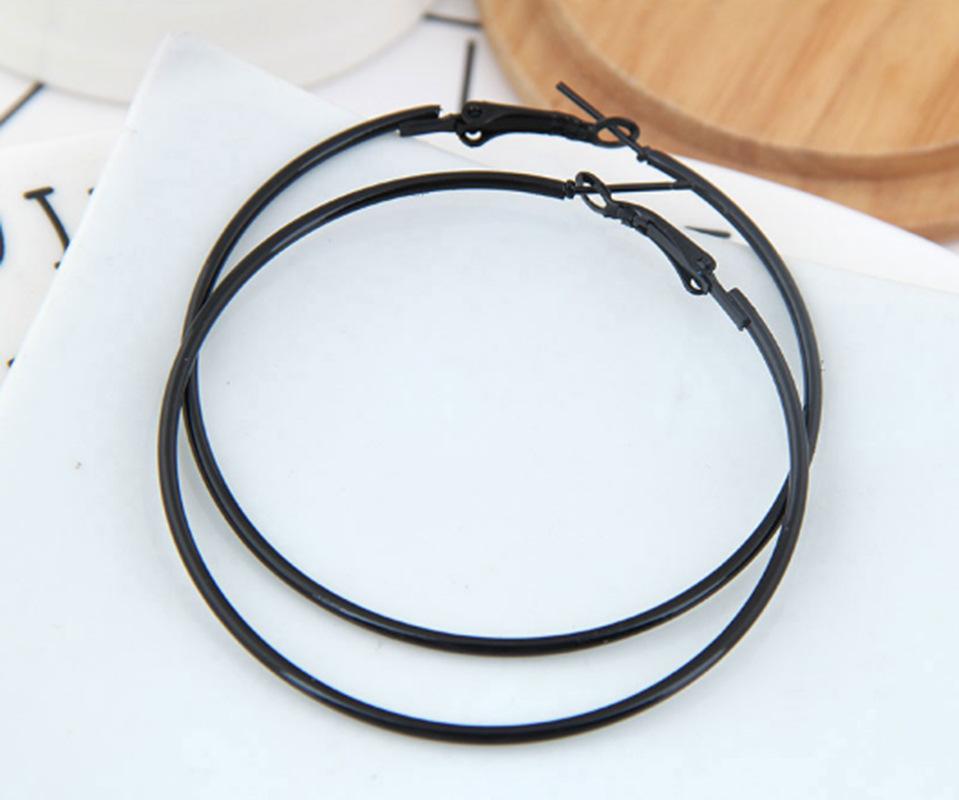 

Ювелирные изделия для ушей с допамином, модные персонализированные металлические флуоресцентные цветные простые серьги с пряжкой для ушей, женские серьги чёрный