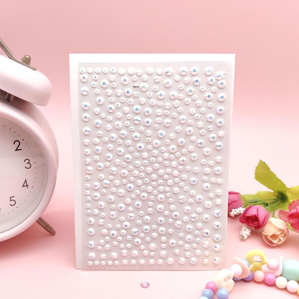 DIY Acrylic Rhinestone Face Stickers - 15 Color Set for Makeup & Stage Use