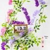 Wisteria Tofu Artificial Flower Vine for Indoor Decoration & Wedding Ceiling Decor