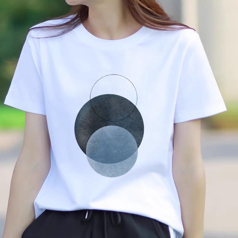 Trendy Summer Women's Short Sleeve T-Shirt - American Korean Style