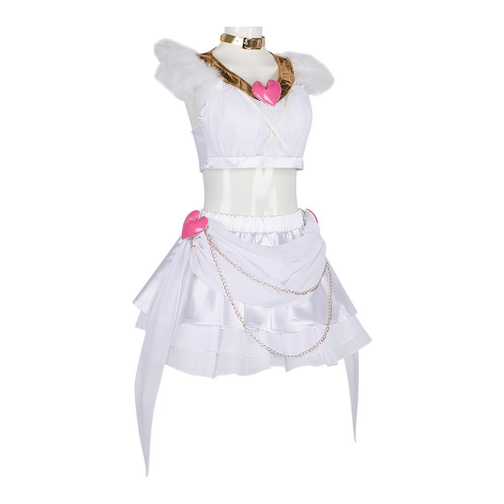 Suspender Angel Cos Suit Stow Towel Lolita Dress Battle Suit Cosplay Two-Dimensional Performance Costume