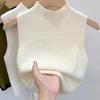 Women Knitted Tank Top Summer Fall Slim Sweater Short Sleeveless Solid Spring Autumn Sweaters Pullovers