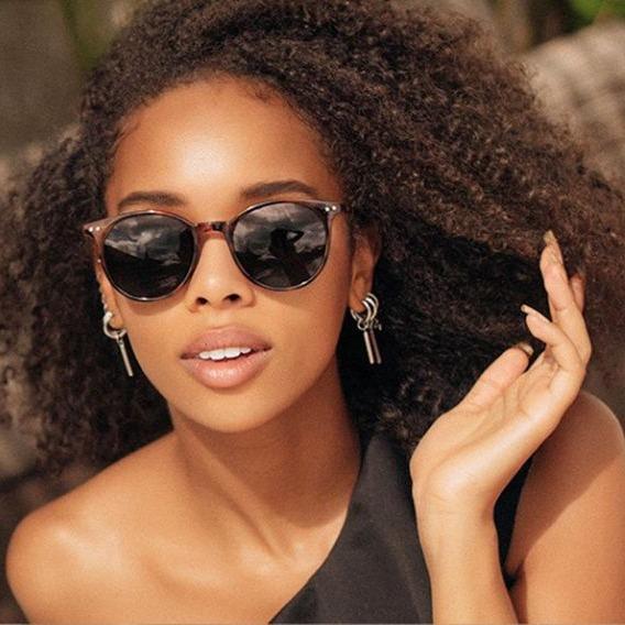 Classic Vintage Tortoiseshell Small Round Sunglasses for Men Women Brand Design Classic Green Sun Eyeglasses Lentes De Sol Mujer Gafas