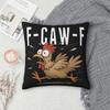Y2K Home Funny F-Caw-F Chicken FCAWFDecoration Pillowcases Stuff Pillow Covers Zipper Multi-Size