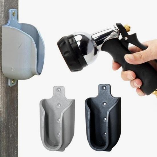 Wall Mount Garden Hose Nozzle Holder Strong Load-bearing Simple Installation Universal Sprayer Caddy Organizer