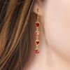 Fashion Retro Love Zircon Series Necklace Earring Bracelet Set