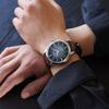 Seiko Cocktail Business Gentleman Mechanical Movement Leather Strap Watch Men watches Blue SRPK15J1