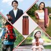 SANTECO Stainless Steel Vacuum Insulated Water Bottle with Lid, 710ml Capacity, Insulates Hot and Cold Water, Wide Mouth, Sports Bottle for Car and
