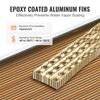 VEVOR 16"x 16"/40.6 X 40.6 Cm Heat Exchanger Water To Air 3-Row 3/8"/ 1 Cm Copper Ports 193 Fins