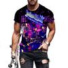 Summer Fashion Trend 3D Printing Anime T-shirt Rock Short Sleeved Gothic Casual Comfortable Short Sleeved Top