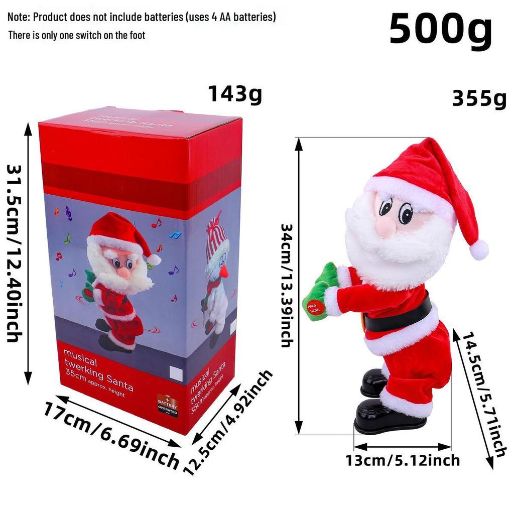 Creative Musical Wiggle Butt Santa Claus - Christmas Novelty Gift