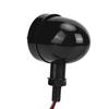 Motorcycle LED Turn Signal Light Brake Lamp Metal Shell Blinker Flashers 12V 4 WiresBlack