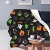 Halloween-Kürbisse und Geister Hexenparty Decken Fleece-Kuscheldecke Überwürfe für Sofa Bettwäsche Überwürfe Tagesdecke Steppdecke
