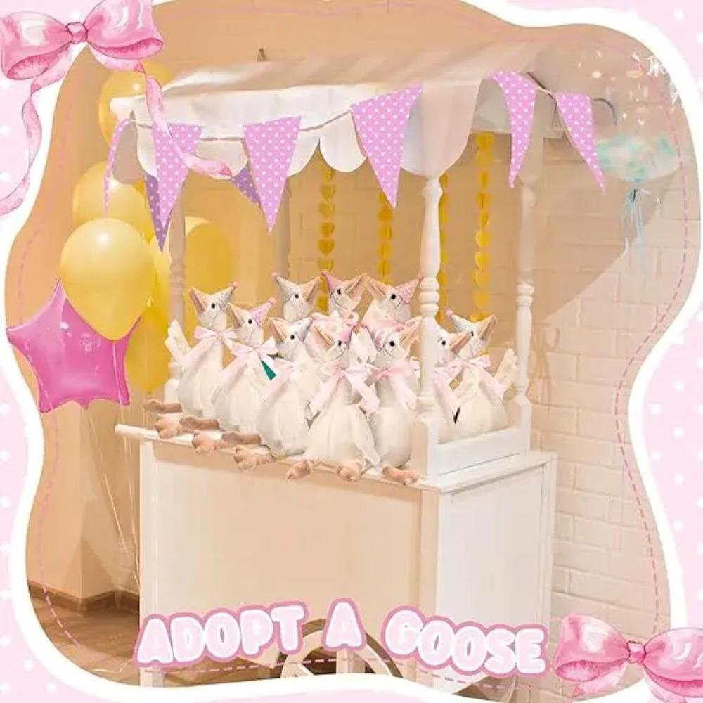 6/16PCS One Silly Goose Party Favors Stuffed Animal Plush Toy Baby Shower Birthday Party Gifts (Size:25CM)