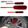 SEAMETAL Car  Wheel Tire Brush Universal Wash Wheel Brush PP Handle Wool Brush Car Cleaning Brush