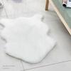 Soft Imitation Wool Bedside Rug Fluffy Shaggy Floor Protection Long Plush Rug Washable Home Decor Bedroom Carpet Bedroom
