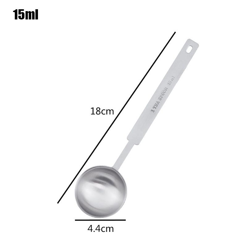 1/4Pcs Coffee Scoops Long Handle 304 Stainless Steel Tablespoon Stackable Kitchen Measuring Spoon Fits Coffee Container