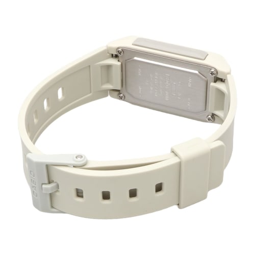 Casio CASIO Pop Digital Watch Biomass Plastic LF-10WH-8 Ladies Matte Ivory Overseas Model
