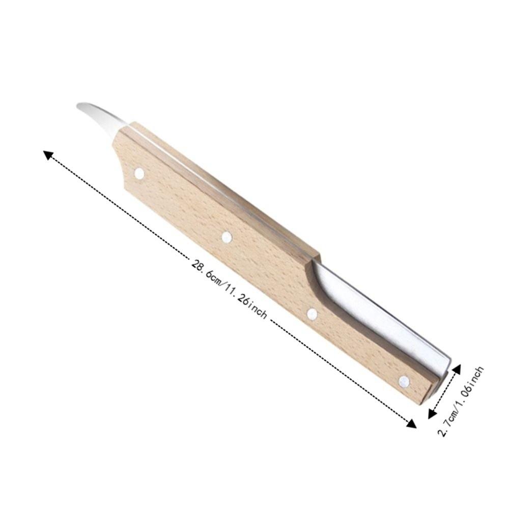 Holzgriff Kokosnussöffner Schneider Holzfarbe Silber Kokosnussstecher Hartschalenfrüchte