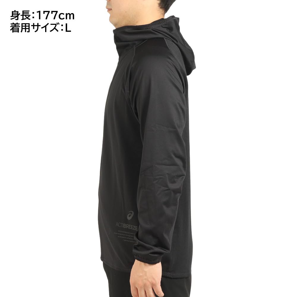 Asics Training Wear ACTIBREEZE Jacquard Stretch Knit Hoodie 2031D328 Fleece-Lined Men's