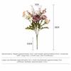 Multicolor Simulation Rose Flower Silk Petals Faux Floral Bouquet Fake Flower  Bride Bouquet