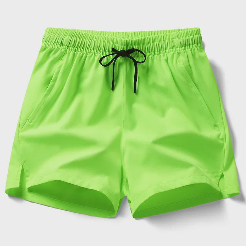 Men's Ice Silk Summer Shorts: Thin, Quick-Dry, Breathable, Casual Sports & Running Training Pants with Slits