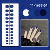 24Pcs Detachable Short Square Head False Nails Full Cover Press-on Nails  Women