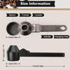 Coffee Scoop & Funnel Protein Powder Measuring Spoon Sliding Holder for Reusable K-Cup Refillable Ground Coffee Pod Kitchen Tool
