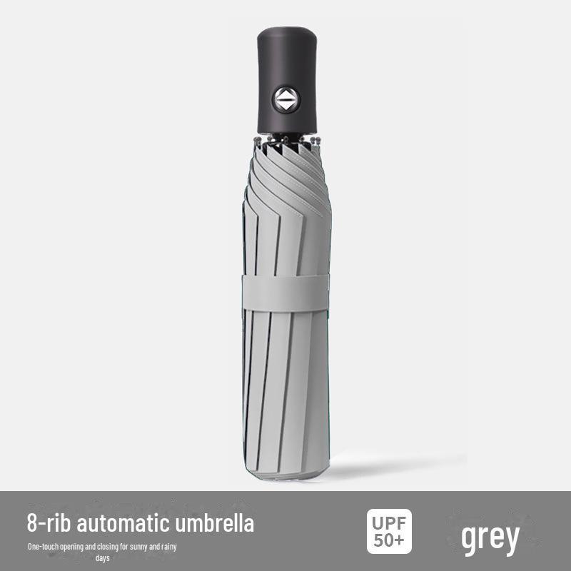 Trefaldigt automatiskt UV-skyddande paraply med anpassad logotyp