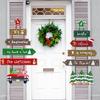 Portable Santa Paper Door Hanger Christmas Home Office Decoration Easy To Hanging Christmas Party Door Garlands