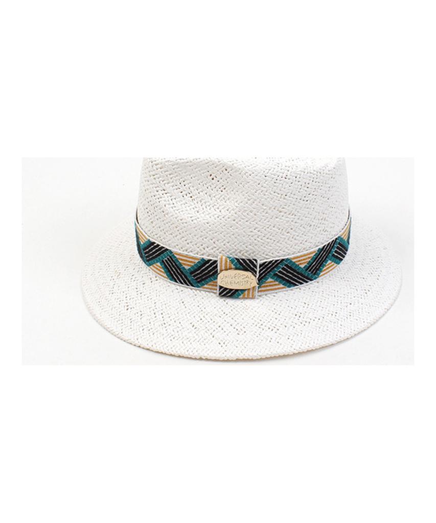 Yunibeosyeolkemiseuteuli Cool Line Swing White Short Fedora Summer Fedora
